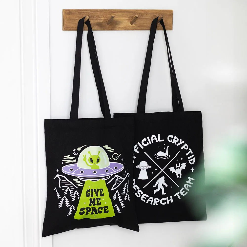 Give Me Space Alien UFO Tote Bag, photo 5 of 5
