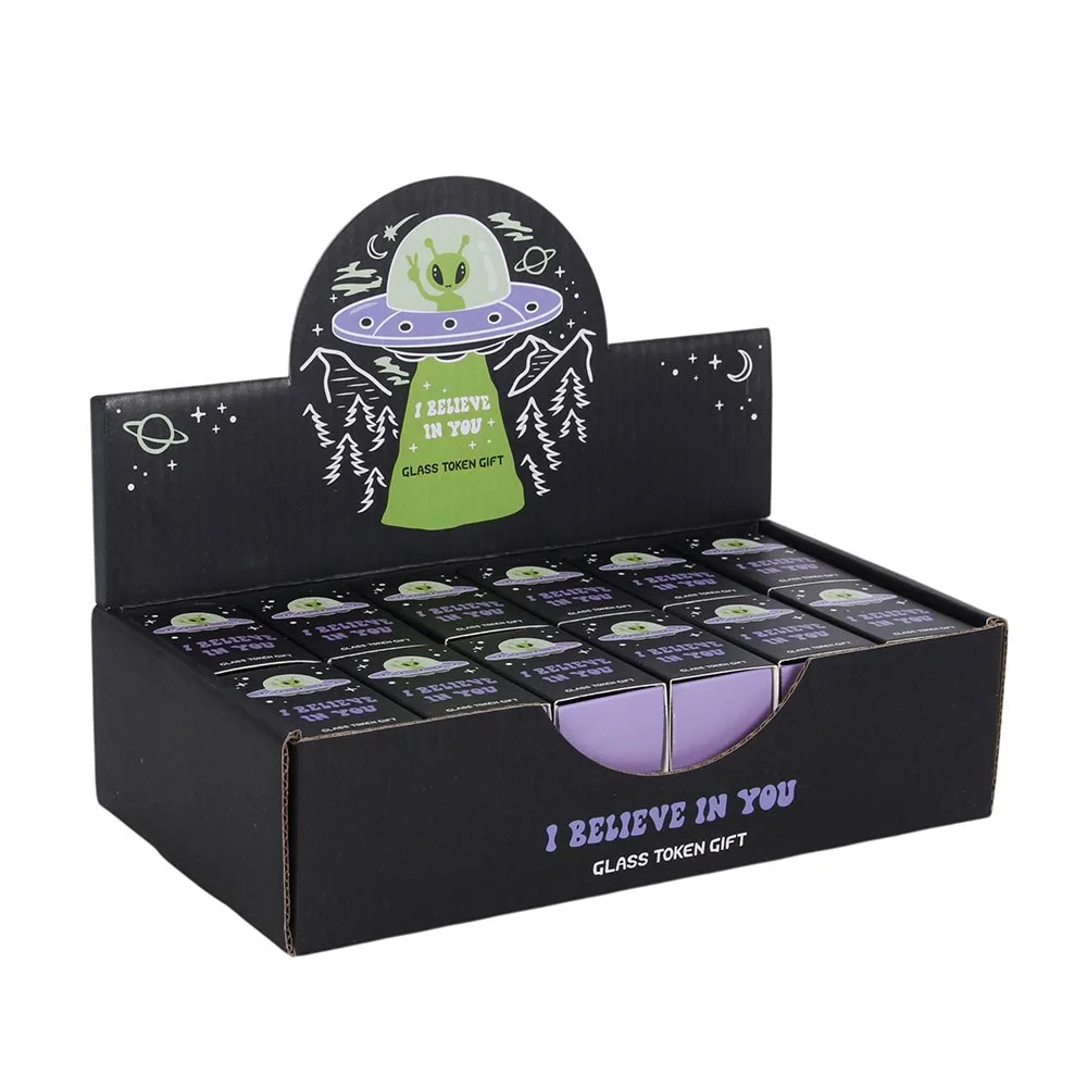 Set of 24 Glass Alien Token Gifts in Display - Image 5