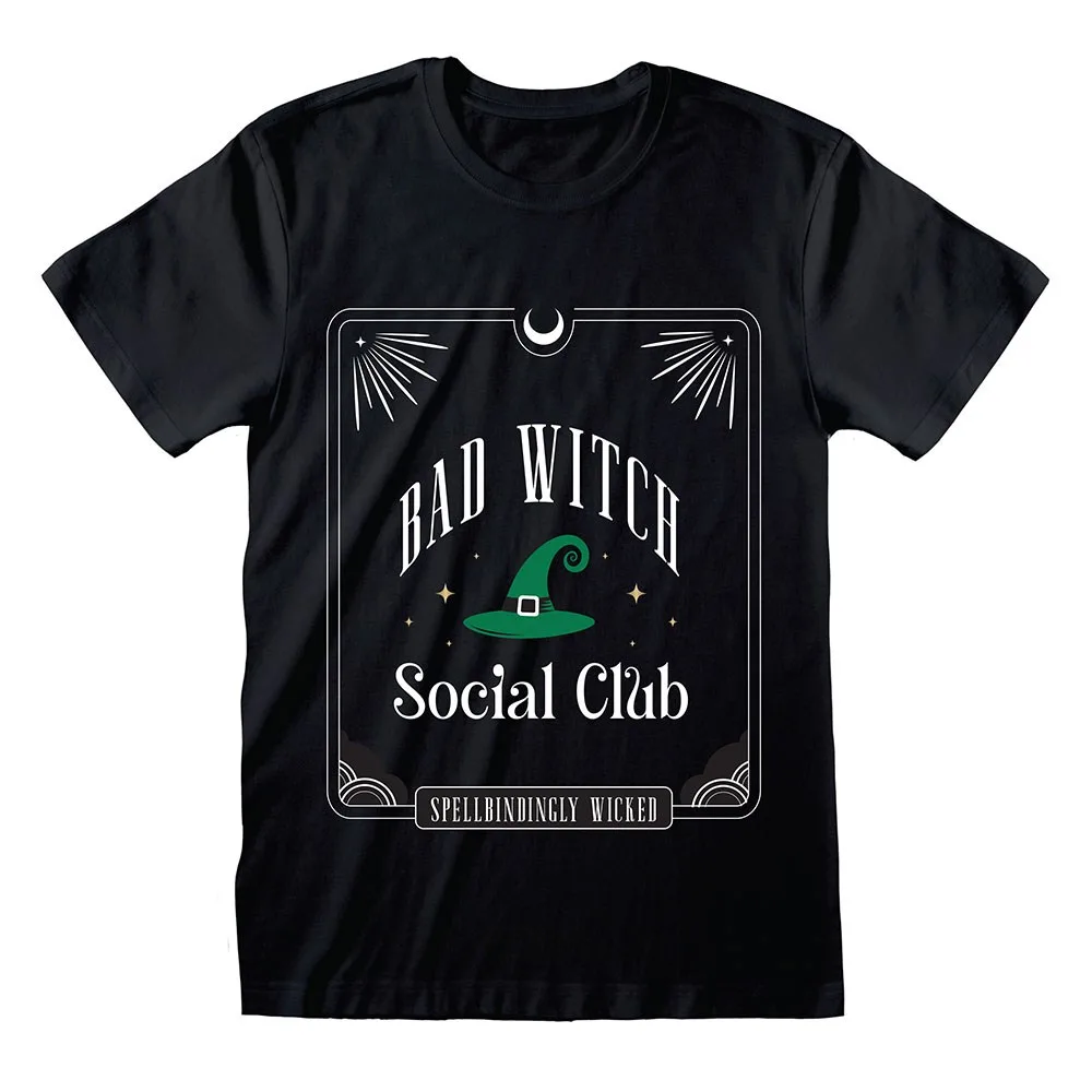 Green Bad Witch Social Club Unisex T-shirt Size L - Image 5