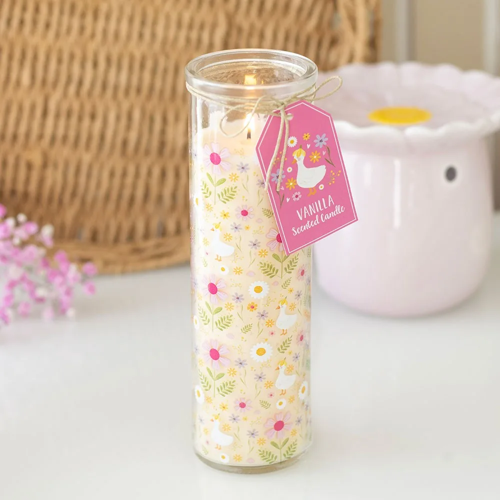 Daisy & Duck Print Vanilla Tube Candle Daisy & Duck Print Vanilla Tube Candle