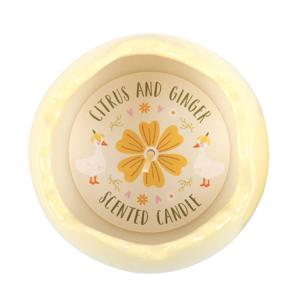 Citrus & Ginger Egg Shaped Candle - Image 4
