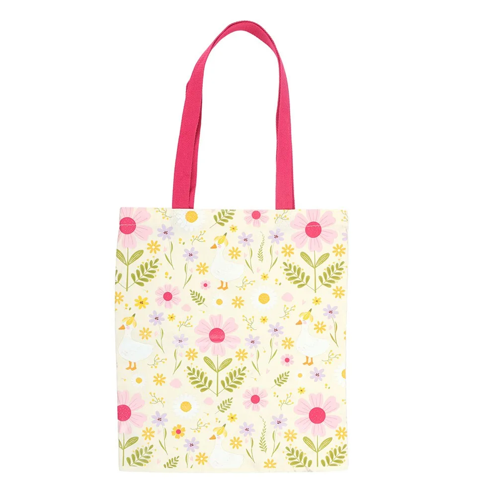 Daisy & Duck Print Tote Bag - Image 2