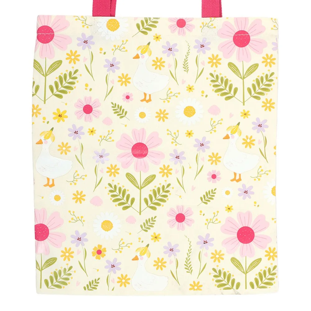 Daisy & Duck Print Tote Bag - Image 3