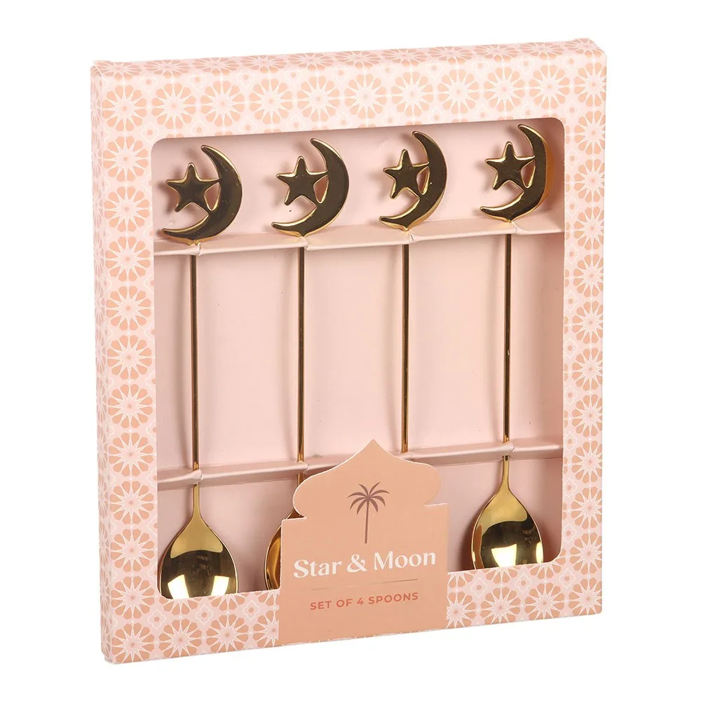 Set of 4 Star and Moon Teaspoons, photo 4 of 4