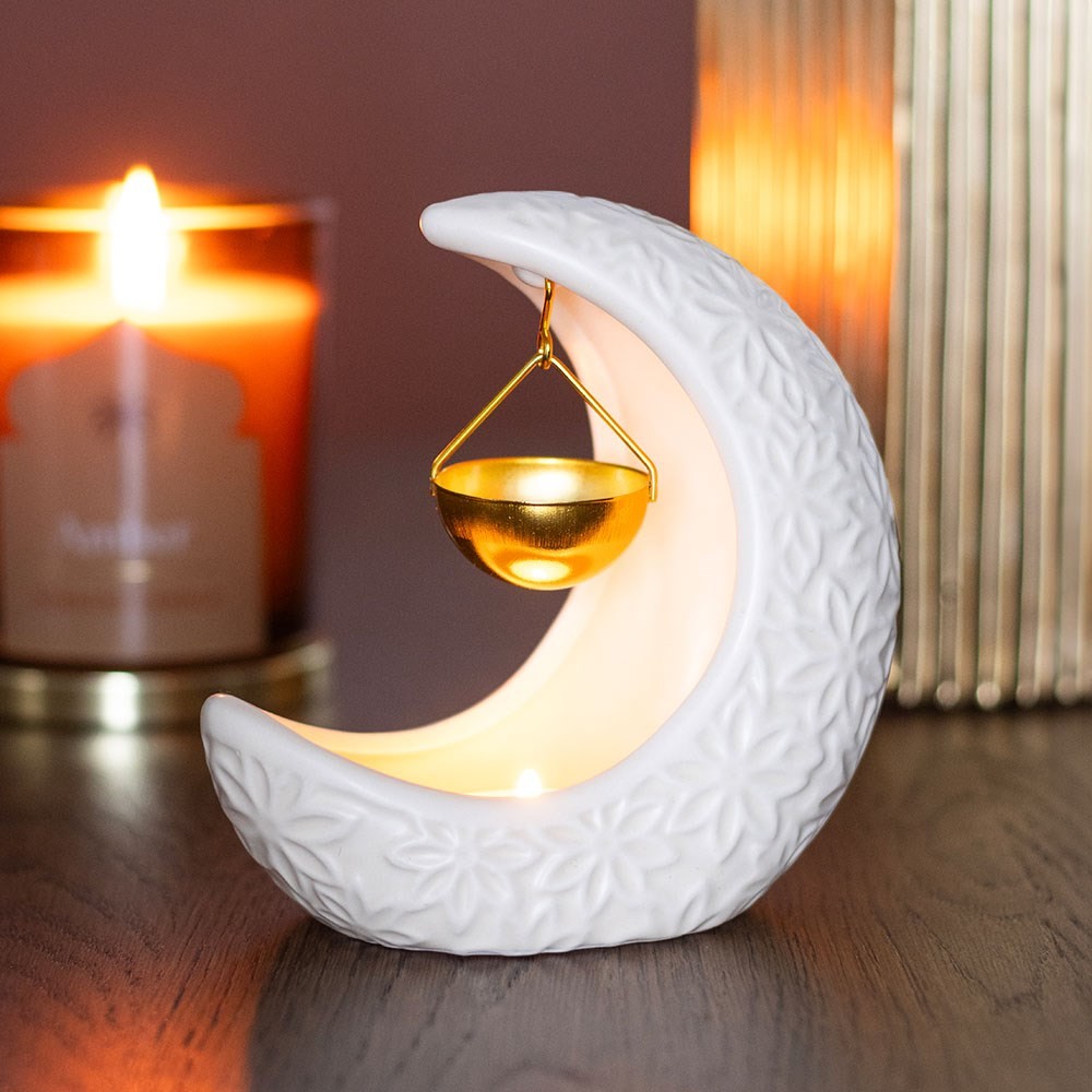 Crescent Moon Hanging Oil Burner Crescent Moon Hanging Oil Burner