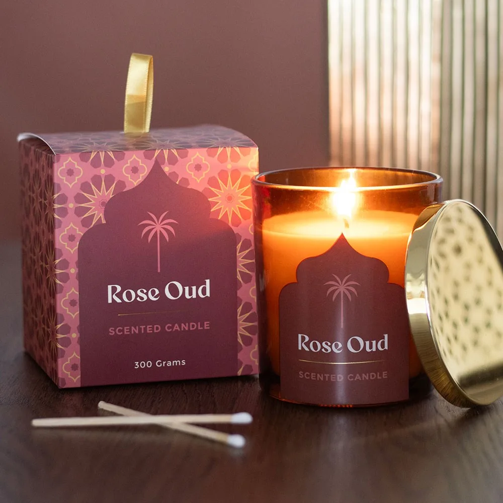 Arabian Nights Rose Oud Scented Candle Arabian Nights Rose Oud Scented Candle