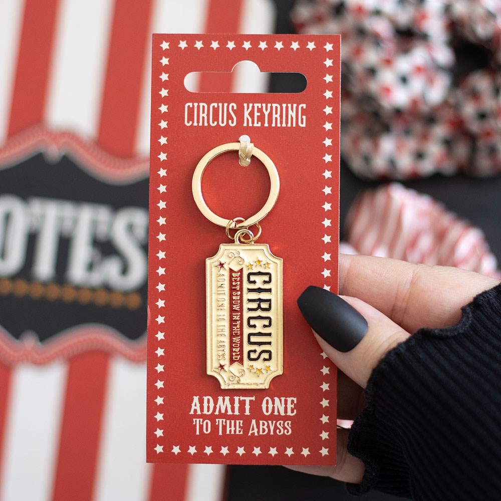Admit One to the Abyss Circus Ticket Keyring Admit One to the Abyss Circus Ticket Keyring