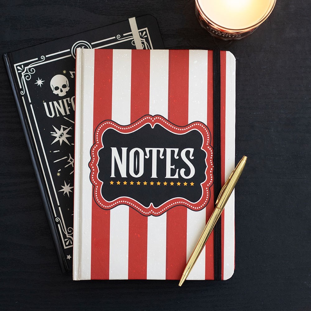 Red Circus Stripe A5 Notebook Red Circus Stripe A5 Notebook