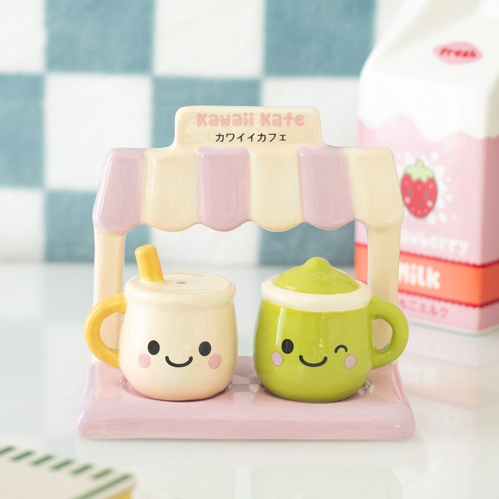 Kawaii Latte Salt and Pepper Shakers Kawaii Latte Salt and Pepper Shakers