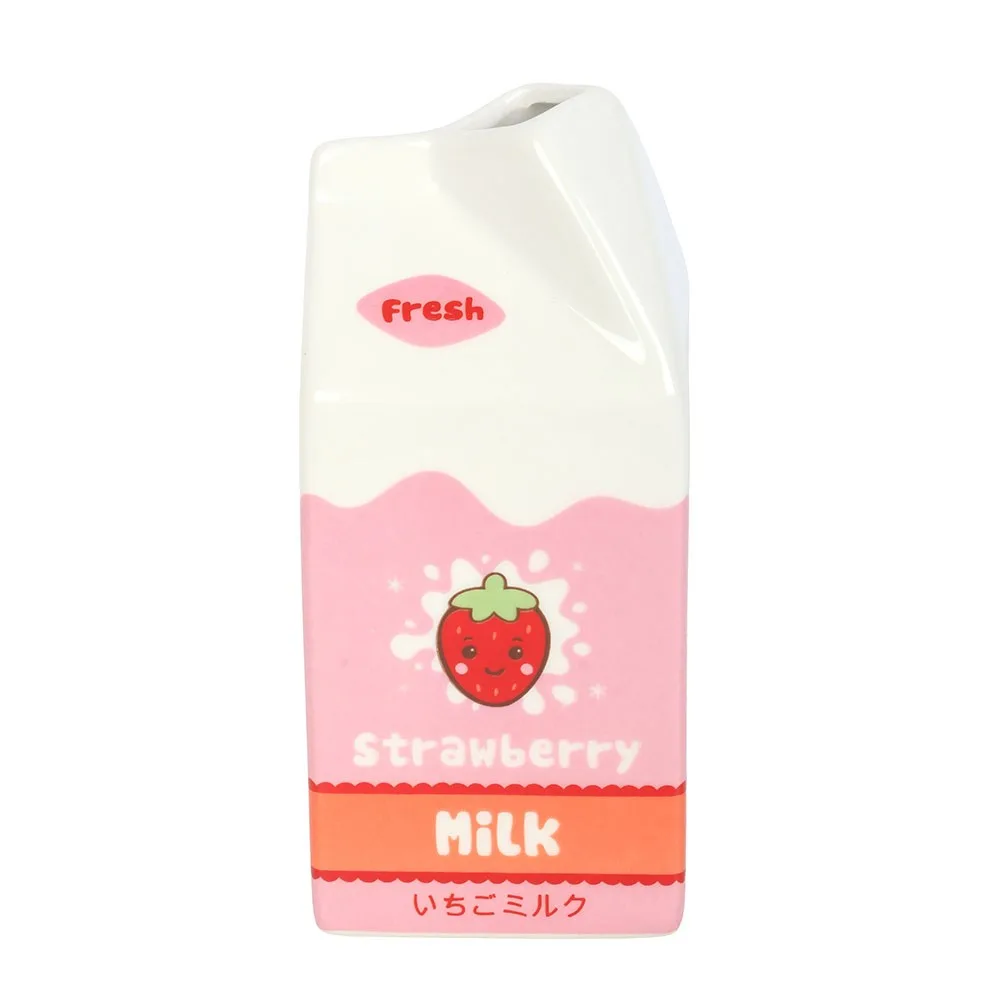 Strawberry Milk Carton Flower Vase - Image 4