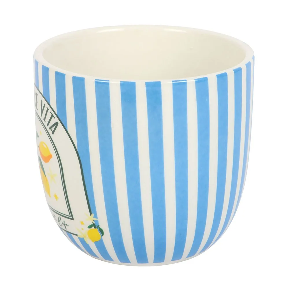 Blue Striped La Dolce Vita Plant Pot - Image 3