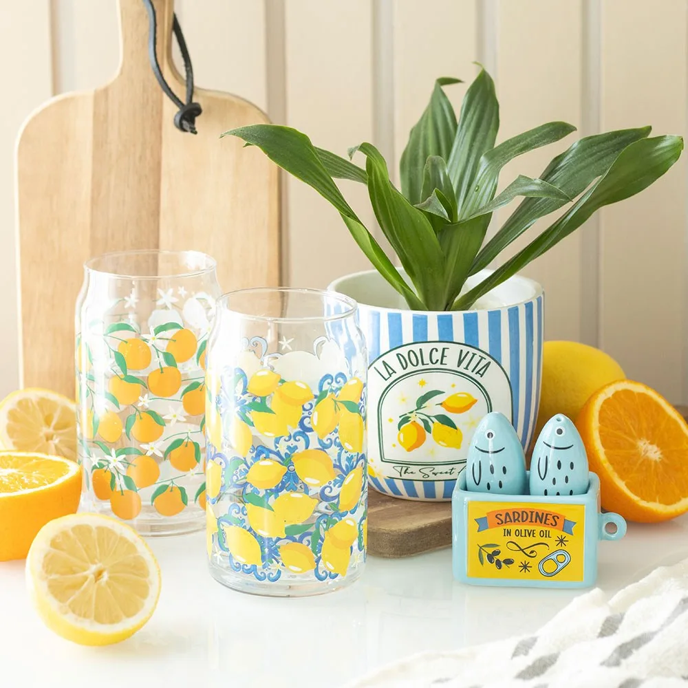 Blue Striped La Dolce Vita Plant Pot - Image 5