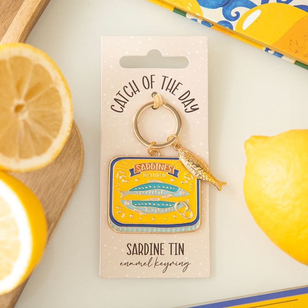 Sardine Tin Keyring Sardine Tin Keyring