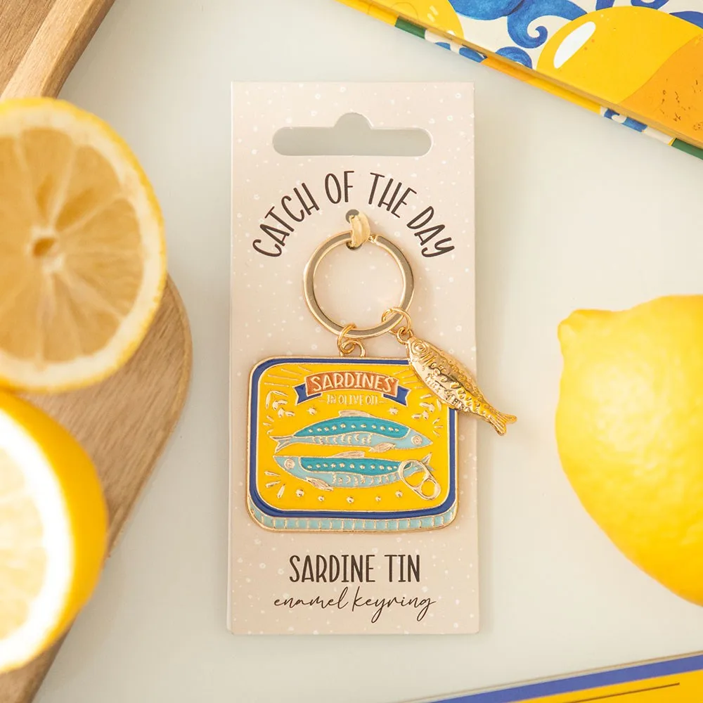 Sardine Tin Keyring Sardine Tin Keyring