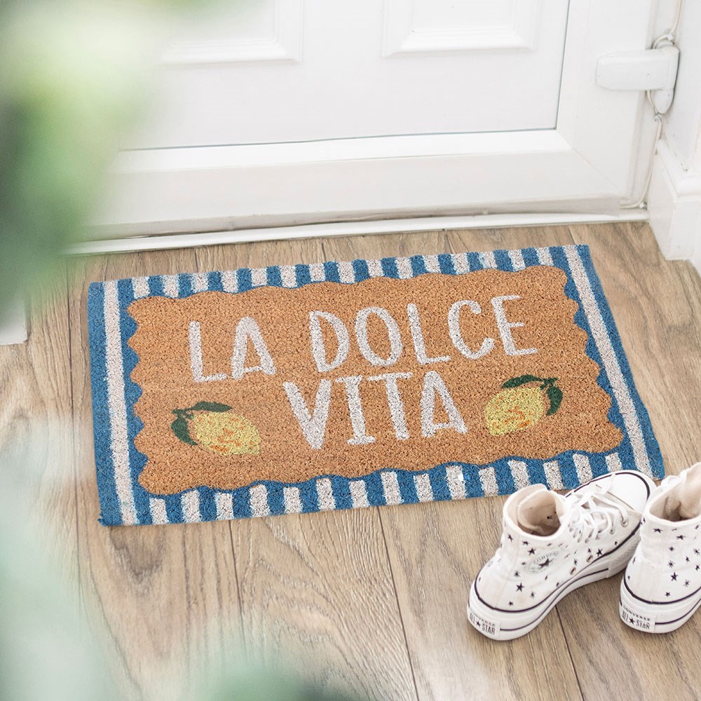 Blue La Dolce Vita Doormat Blue La Dolce Vita Doormat