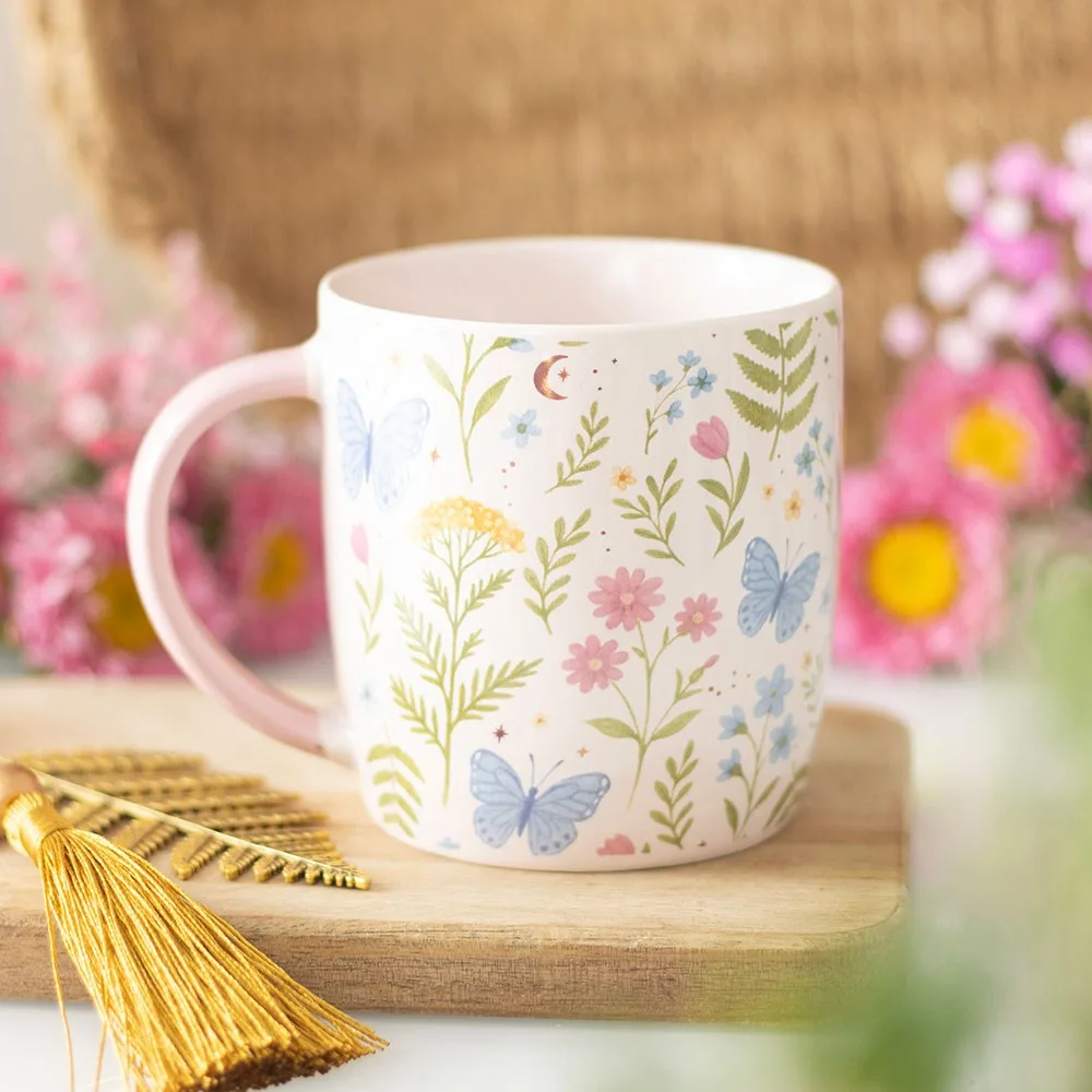 Luna Bloom Floral Print Mug Luna Bloom Floral Print Mug