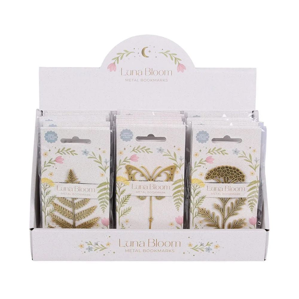 Set of 24 Luna Bloom Metal Leaf Bookmarks - Image 4