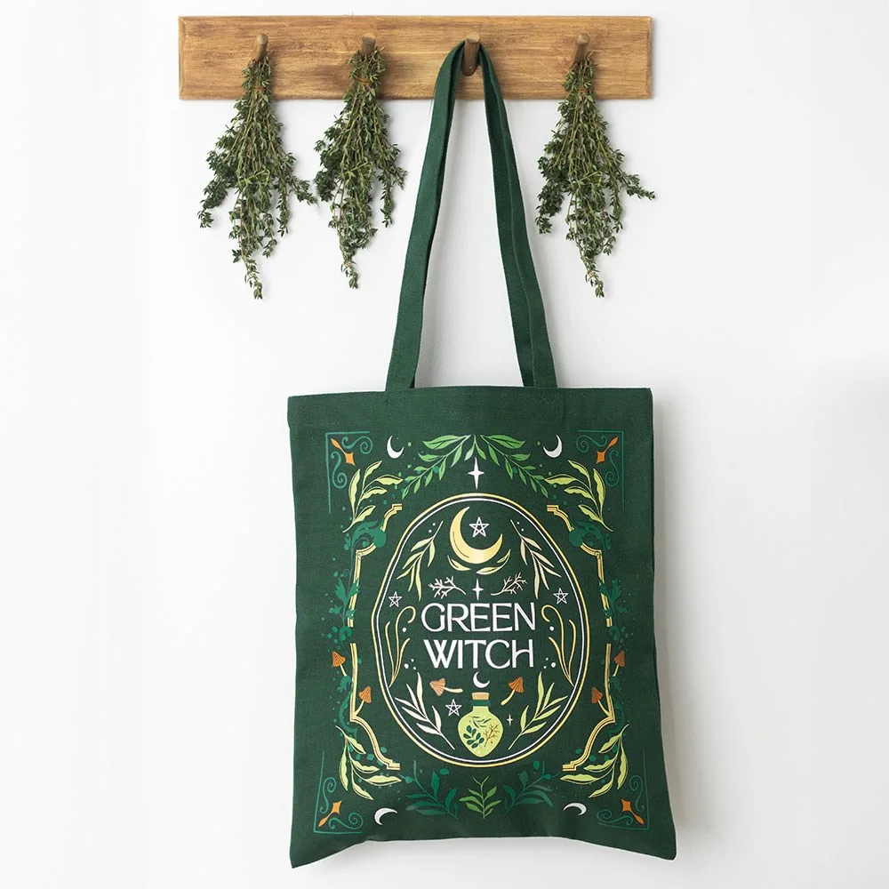 Green Witch Tote Bag Green Witch Tote Bag