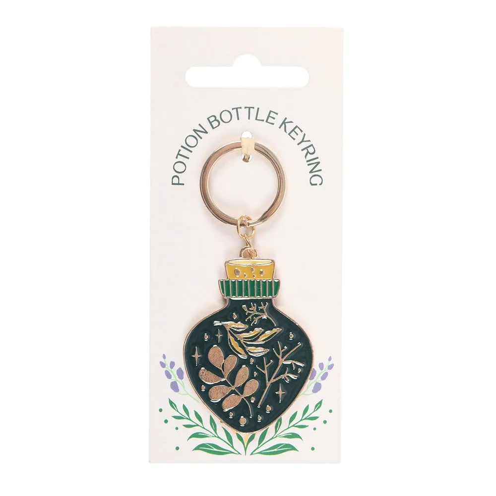 Green Witch Potion Bottle Keyring - Image 2