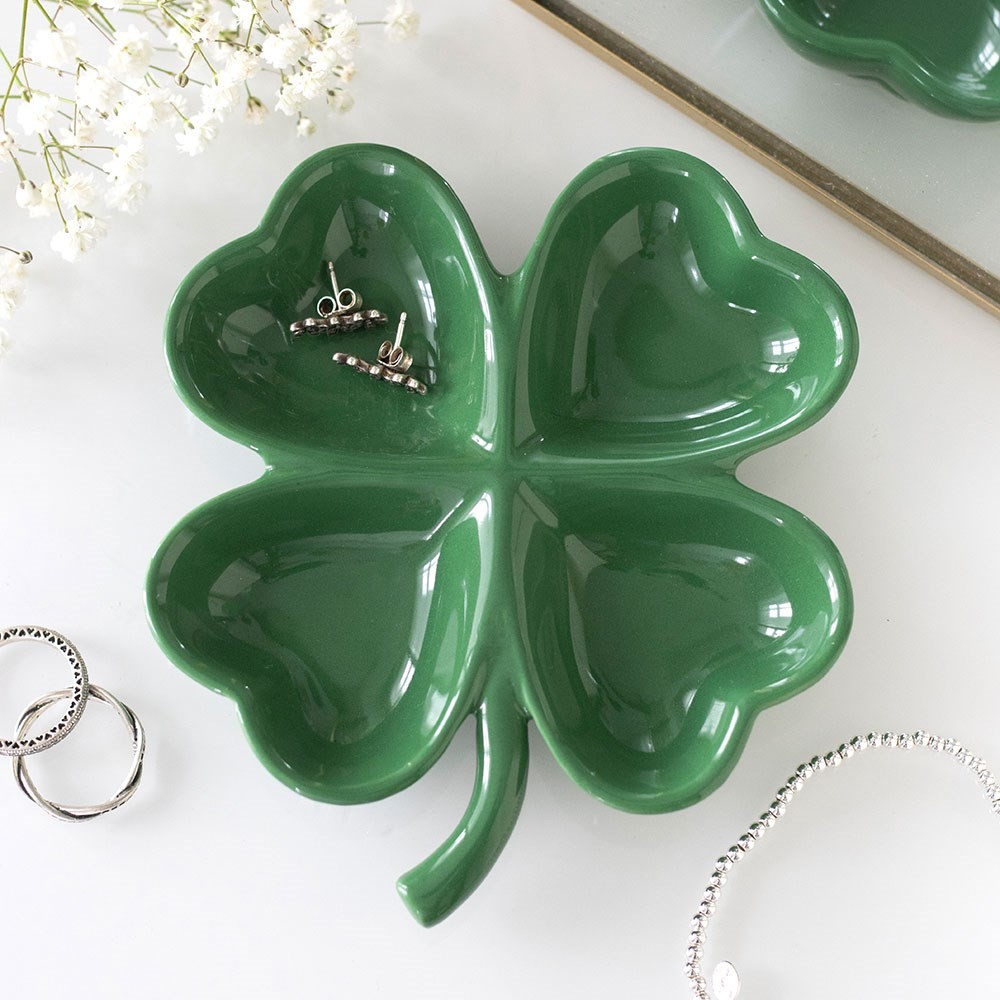 Four-Leaf Clover Trinket Tray Four-Leaf Clover Trinket Tray