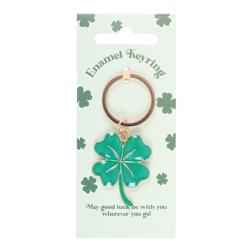 Lucky Four-Leaf Clover Keyring Lucky Four-Leaf Clover Keyring