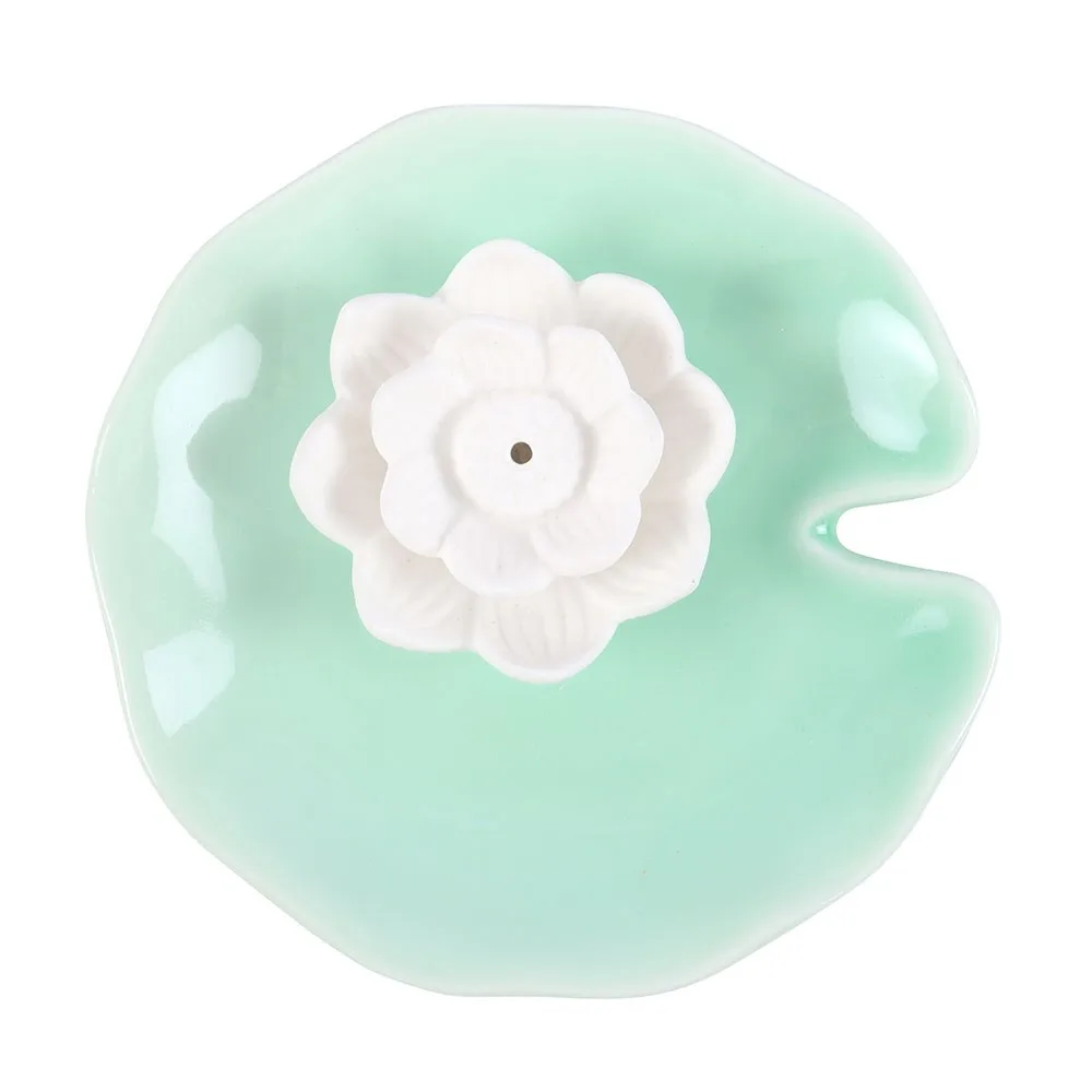 Lotus Flower Incense Stick Holder and Trinket Dish - Image 3