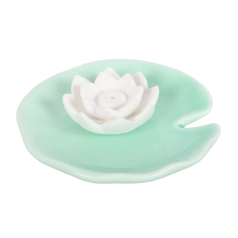 Lotus Flower Incense Stick Holder and Trinket Dish - Image 4