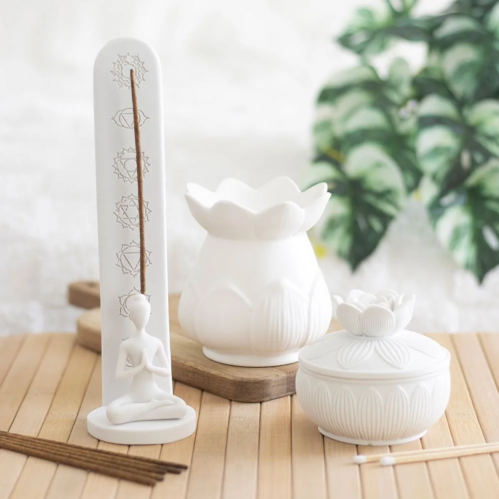 White Lotus Flower Trinket Box - Image 5