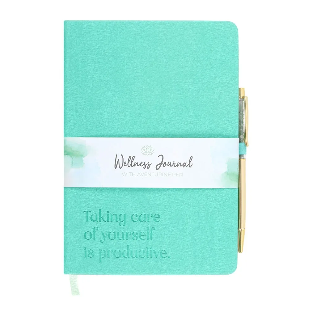 A5 Wellness Journal with Aventurine Pen - Image 2