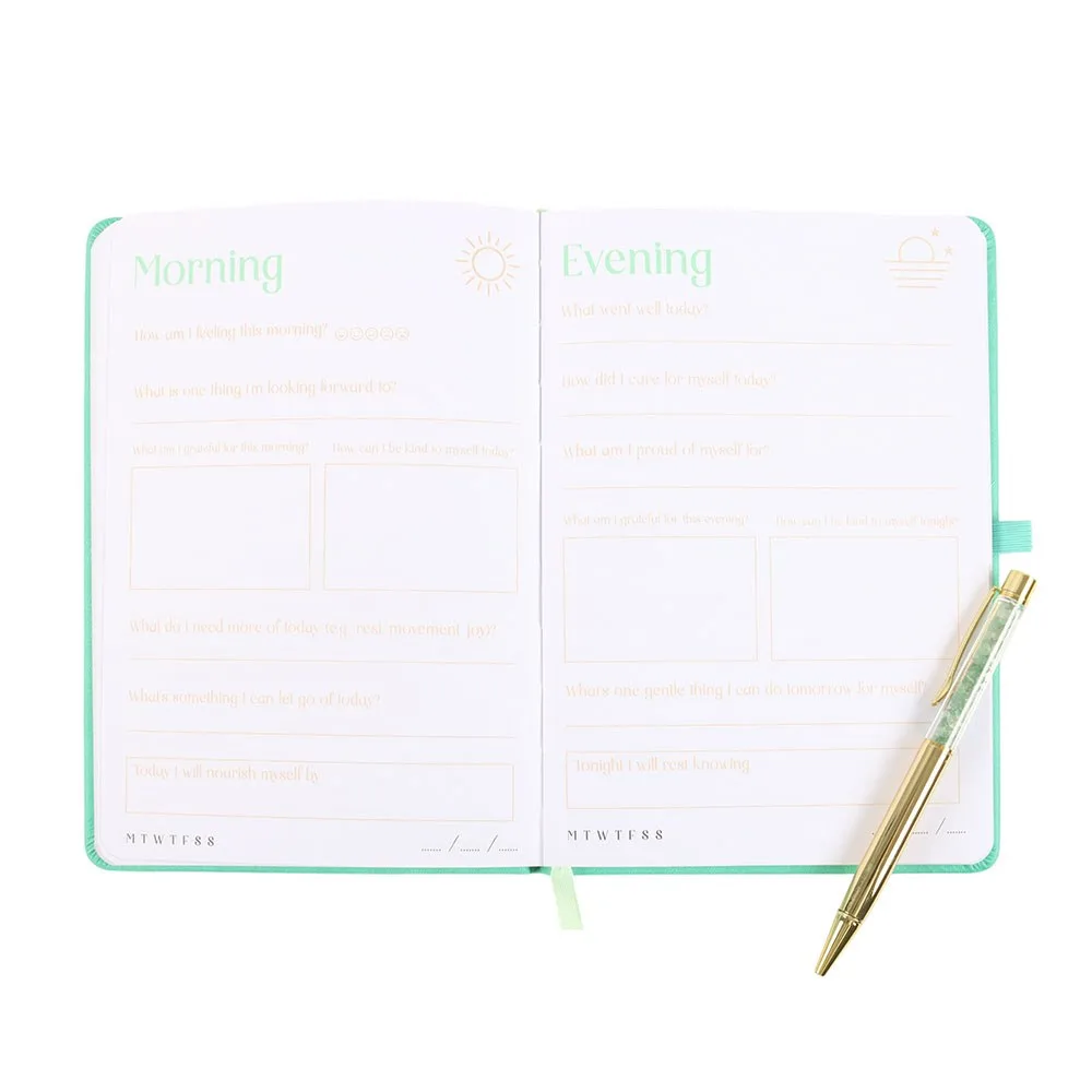 A5 Wellness Journal with Aventurine Pen - Image 4
