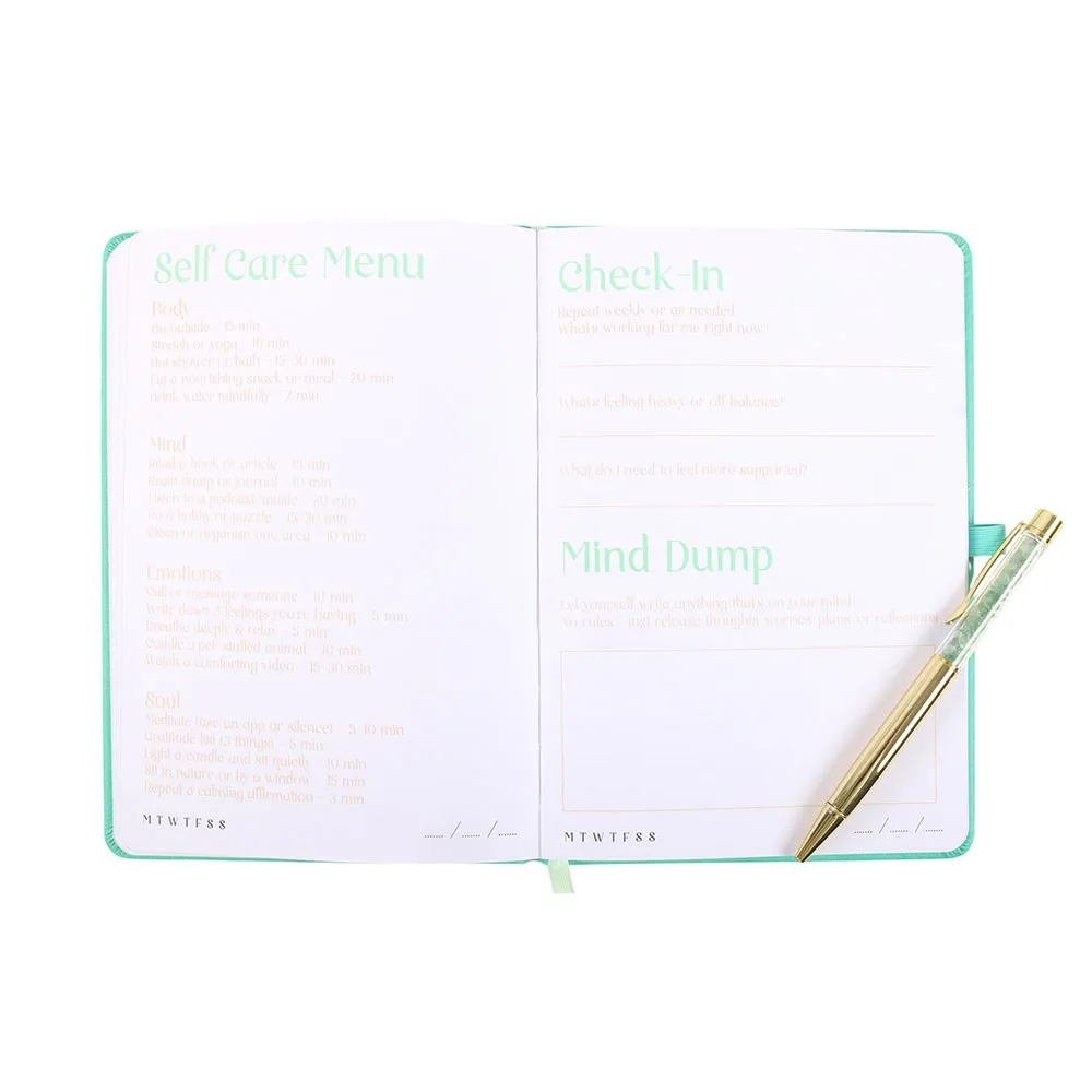 A5 Wellness Journal with Aventurine Pen - Image 5