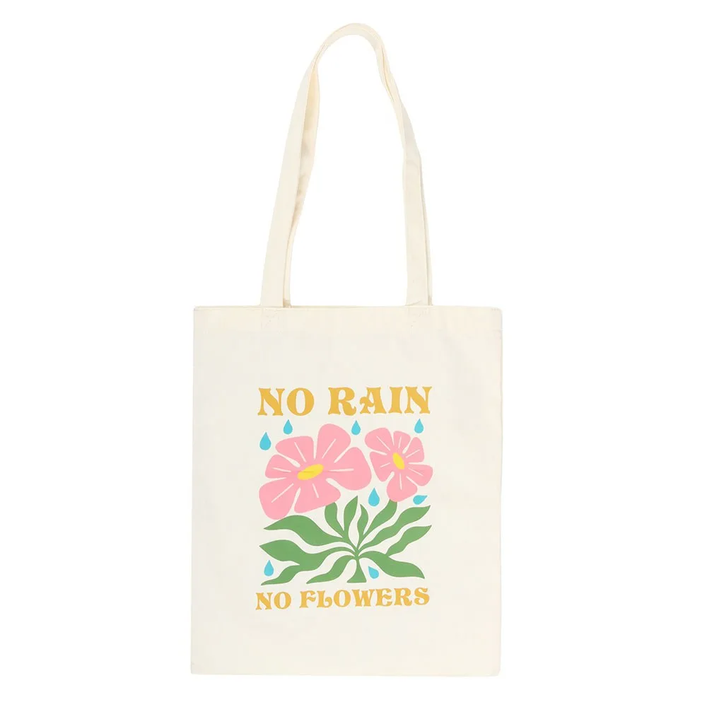 No Rain, No Flowers Tote Bag, photo 2 of 4