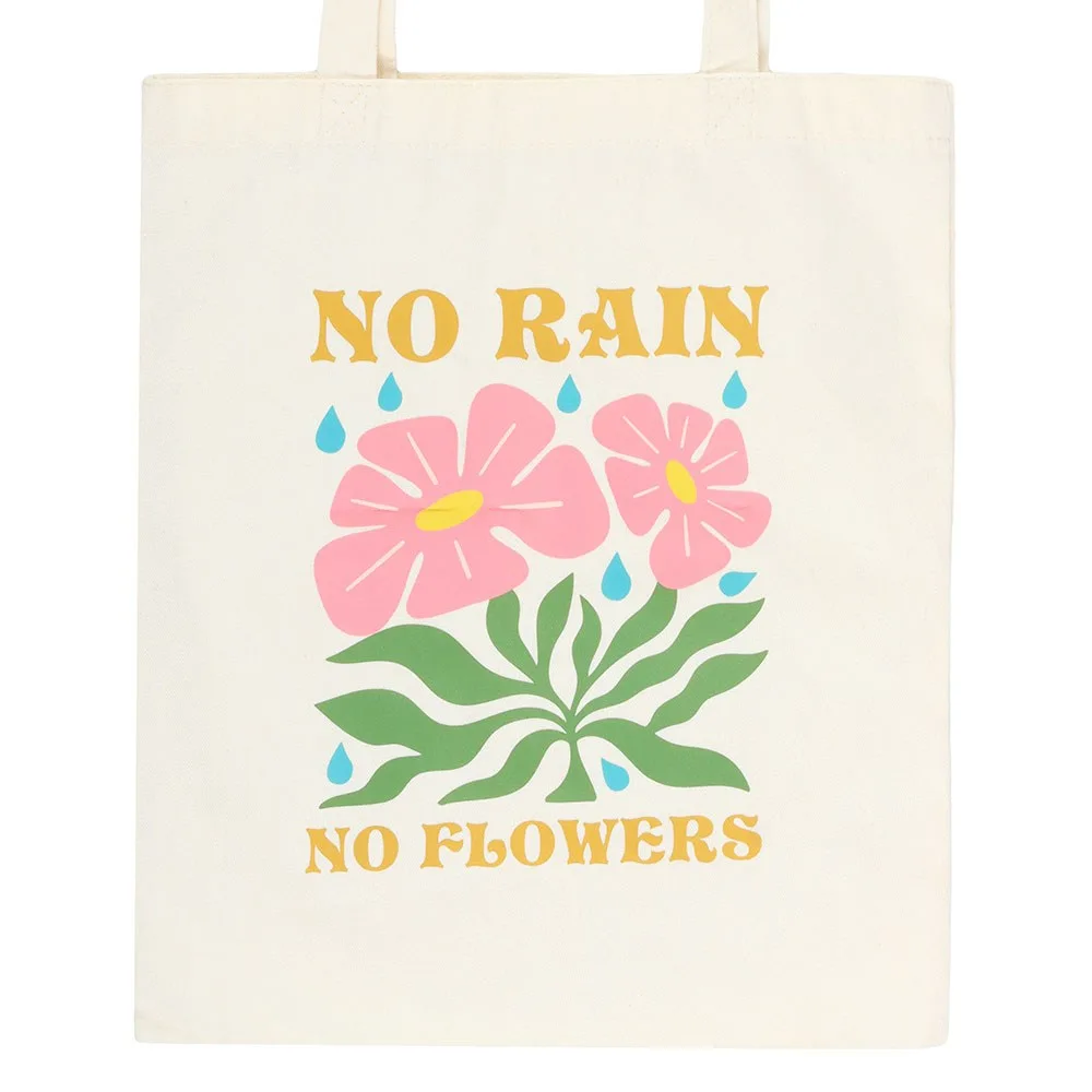No Rain, No Flowers Tote Bag, photo 3 of 4
