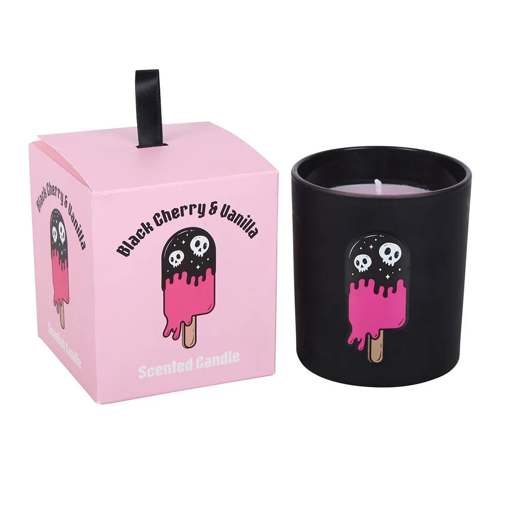 Black Cherry & Vanilla Scented Candle, photo 2 of 5