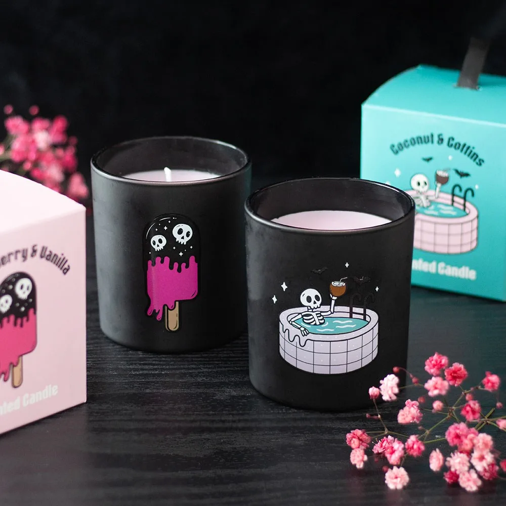 Black Cherry & Vanilla Scented Candle, photo 5 of 5