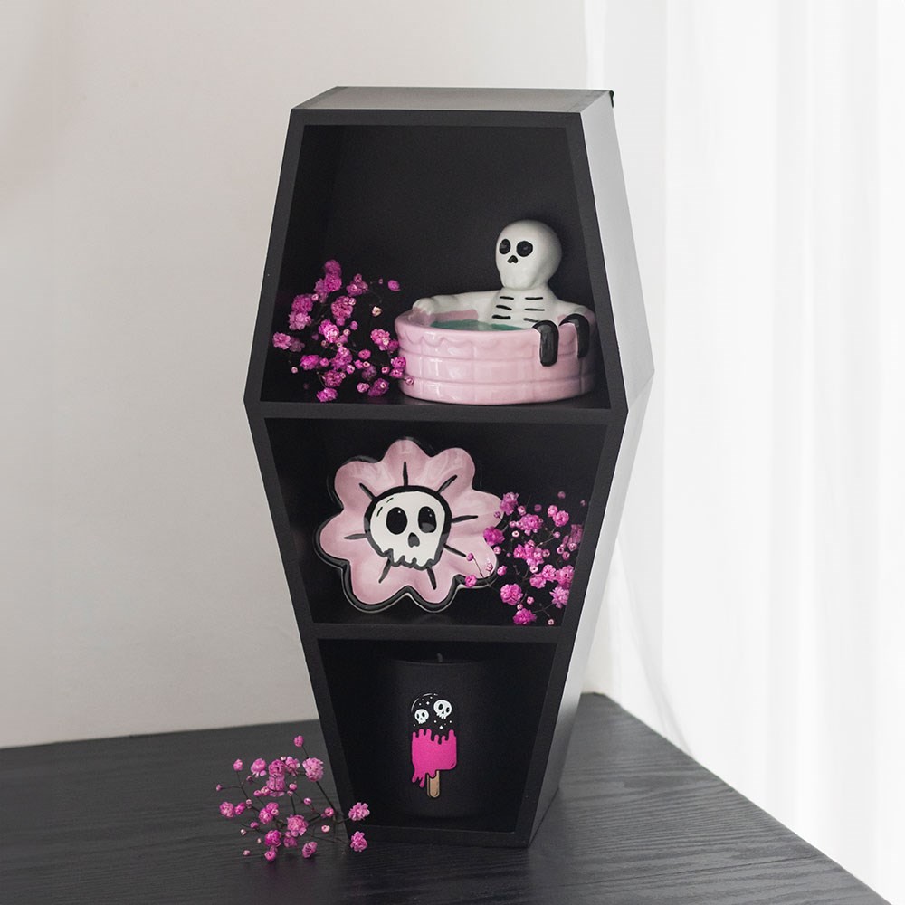 Small Black Coffin Shelf Small Black Coffin Shelf