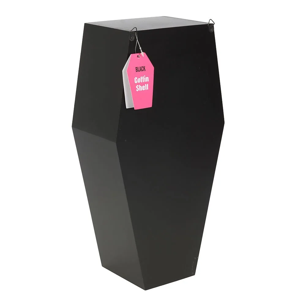 Small Black Coffin Shelf - Image 4