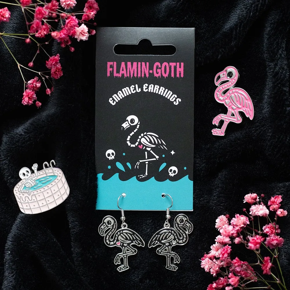 Flamin-goth Enamel Dangle Earrings Flamin-goth Enamel Dangle Earrings
