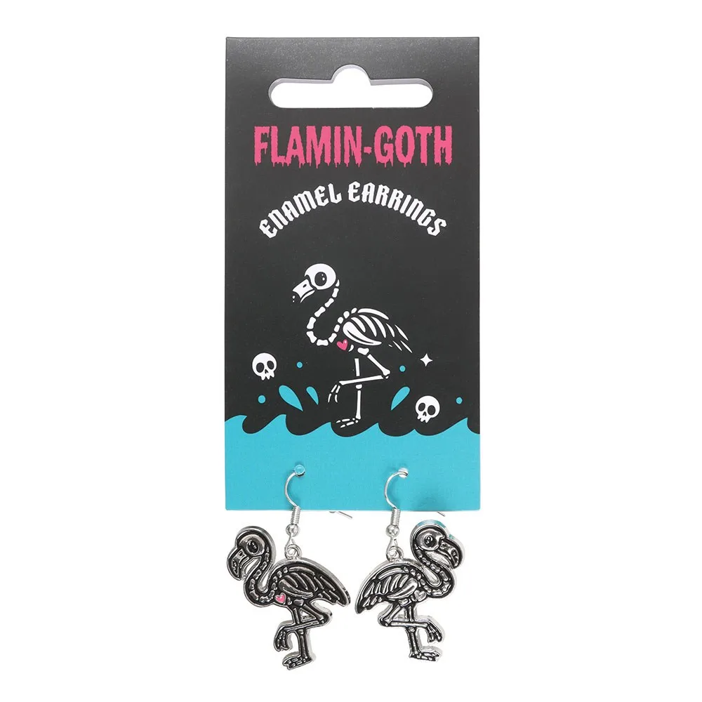 Flamin-goth Enamel Dangle Earrings - Image 2