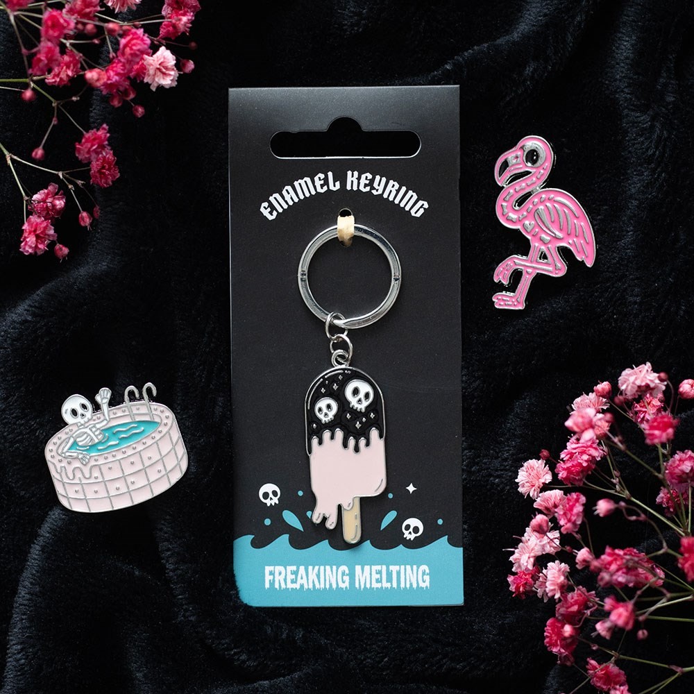 Freaking Melting Ice Cream Keyring Freaking Melting Ice Cream Keyring