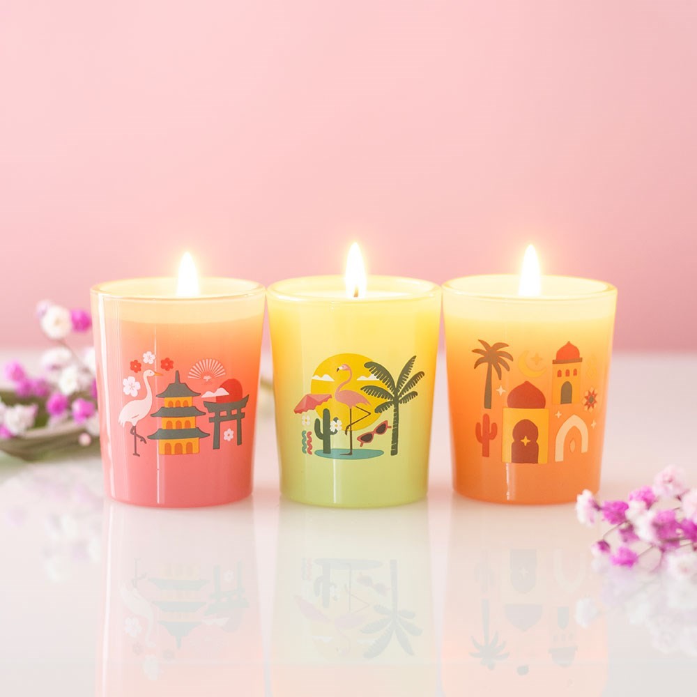 Scents Around the World Scented Candle Trio Scents Around the World Scented Candle Trio