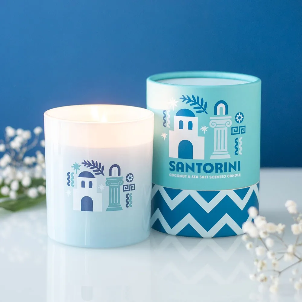 Santorini Coconut & Sea Salt Scented Candle Santorini Coconut & Sea Salt Scented Candle
