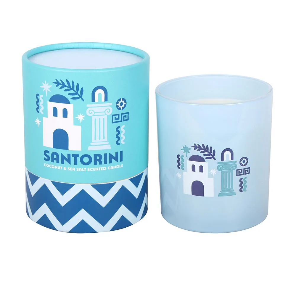 Santorini Coconut & Sea Salt Scented Candle - Image 2