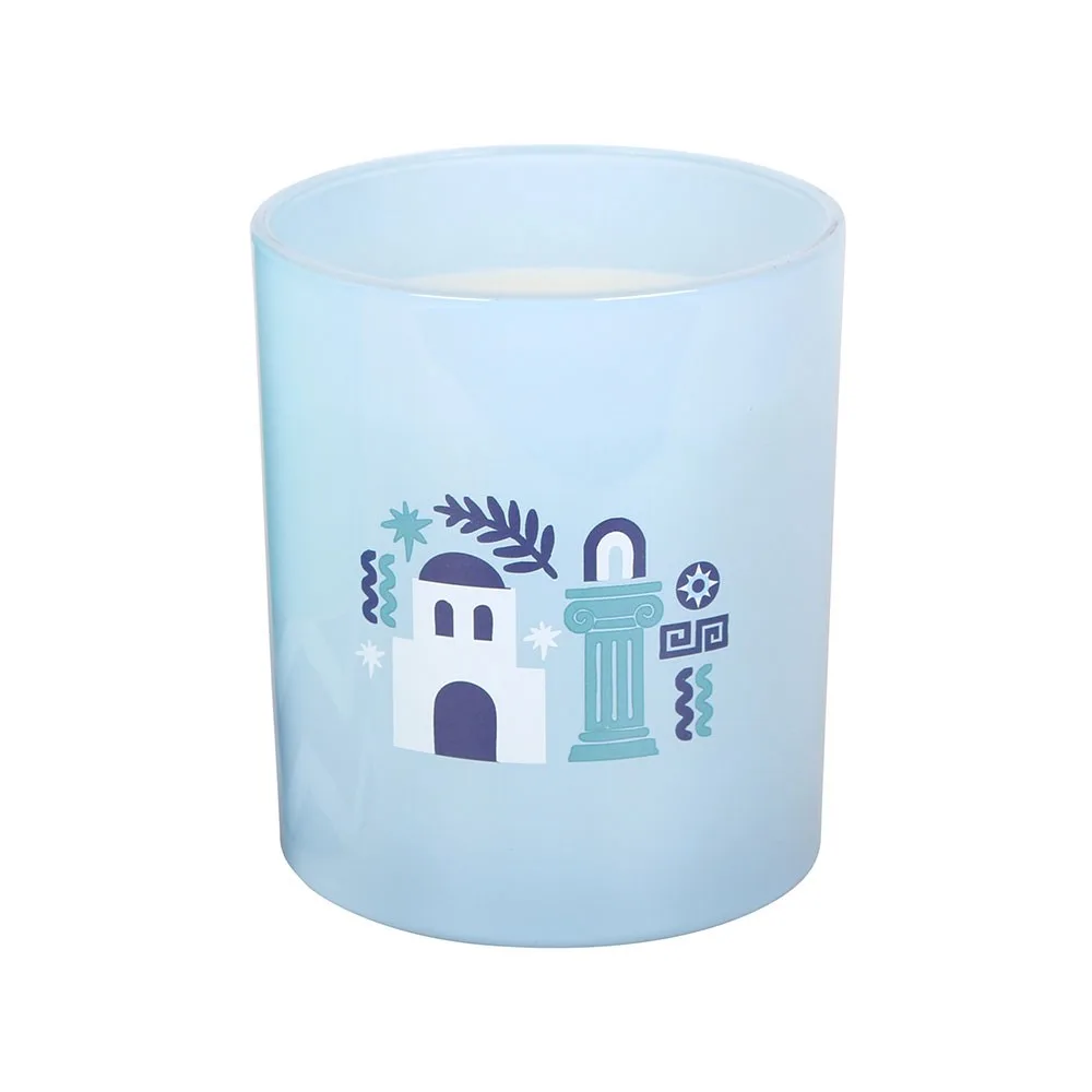 Santorini Coconut & Sea Salt Scented Candle - Image 4