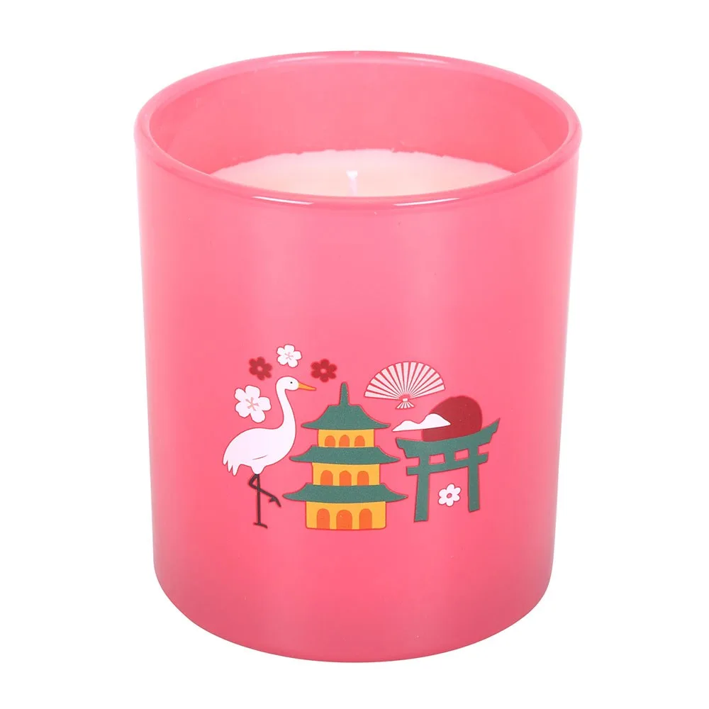 Kyoto Bamboo & Cherry Blossom Scented Candle - Image 3