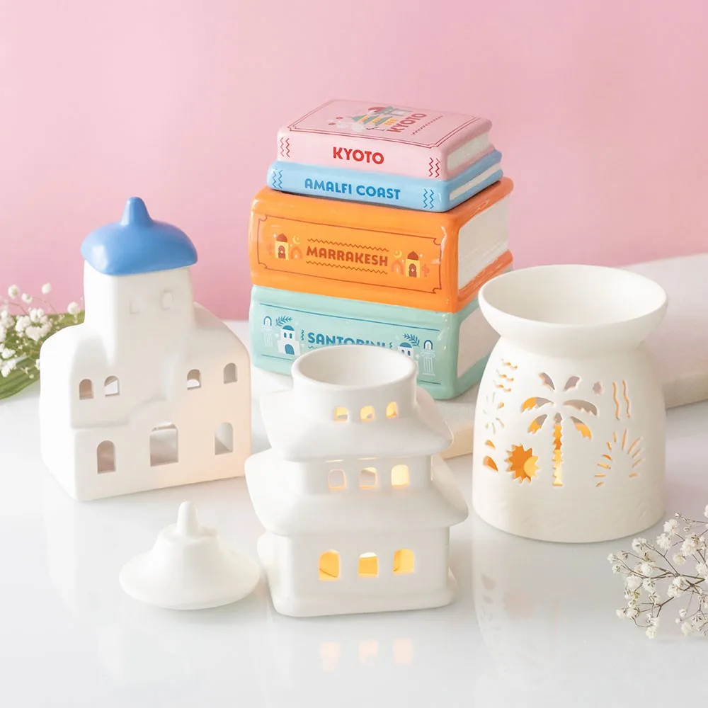 Pagoda Shaped Oil Burner and Wax Warmer - Image 6