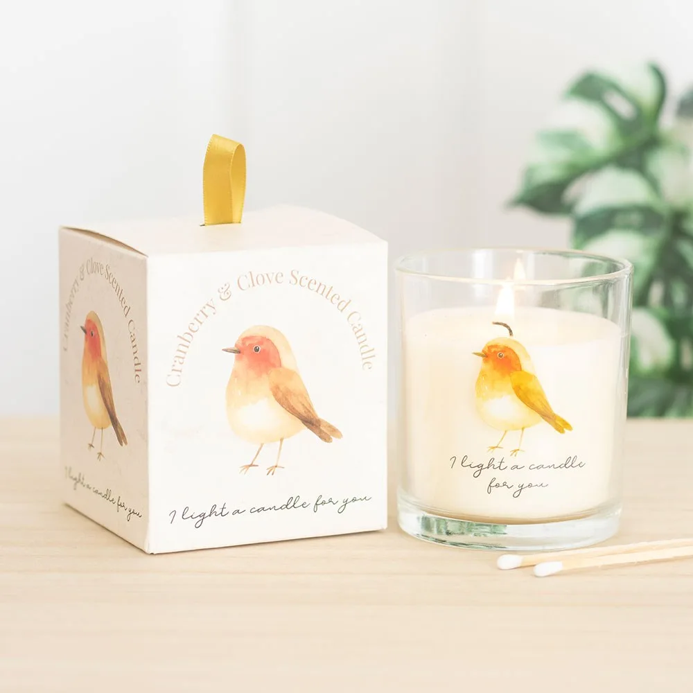 Robin Remembrance Cranberry & Clove Candle Robin Remembrance Cranberry & Clove Candle