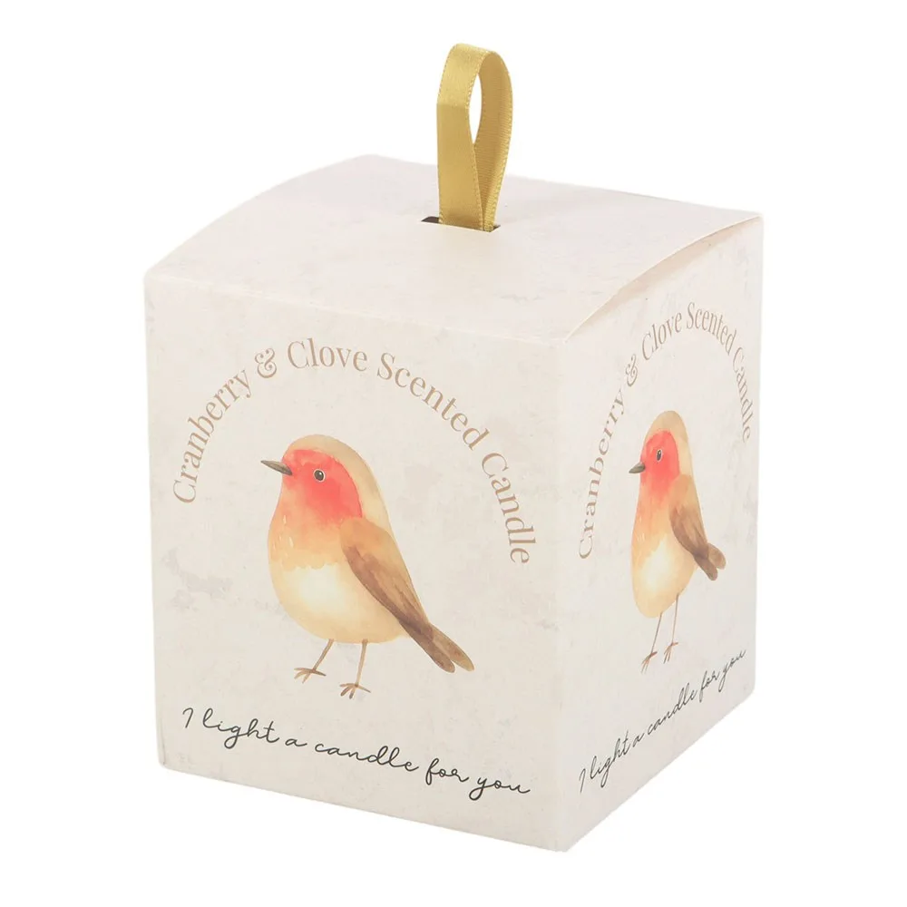 Robin Remembrance Cranberry & Clove Candle - Image 4
