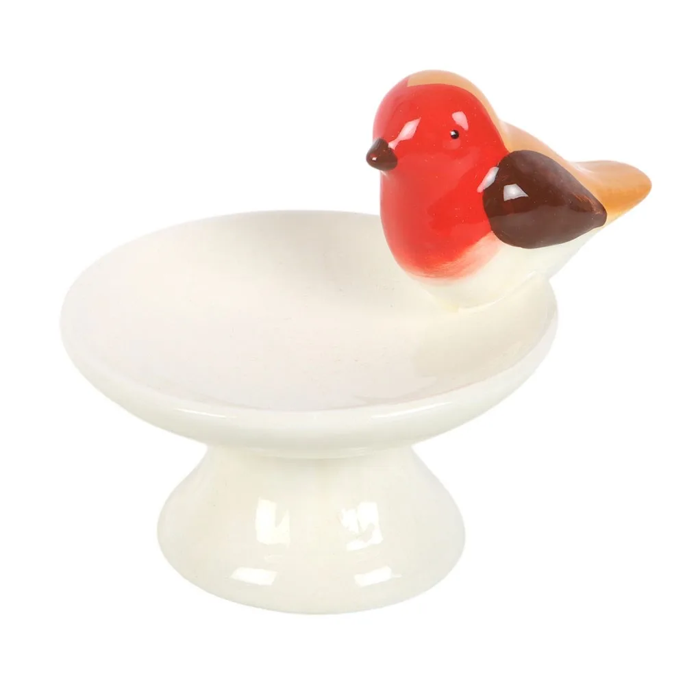 Robin Bird Bath Trinket Dish - Image 2