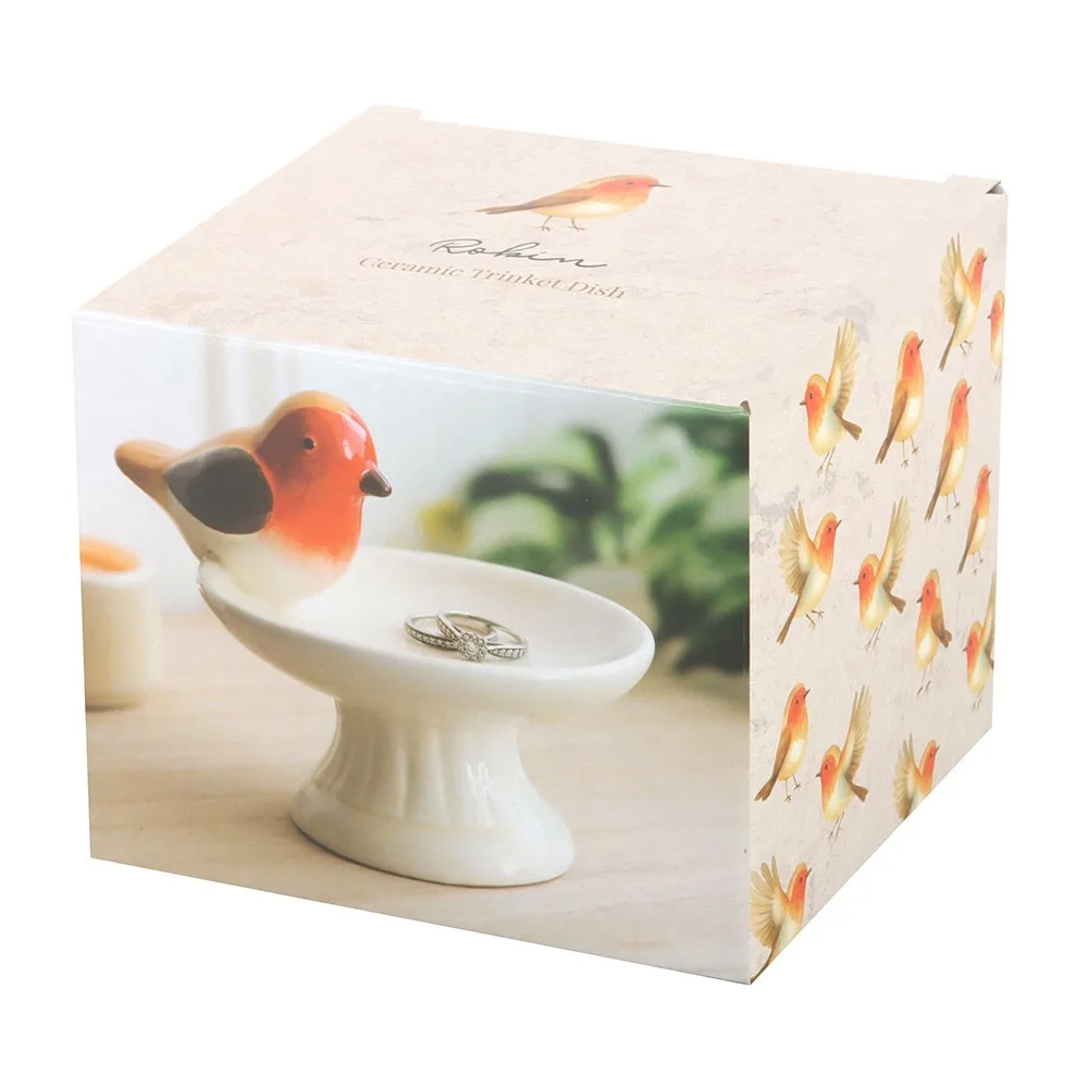 Robin Bird Bath Trinket Dish - Image 5